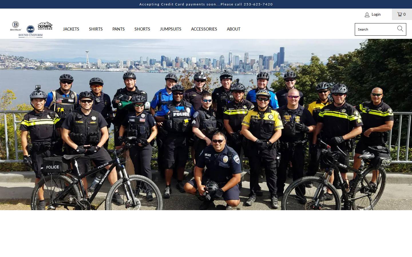 sounduniforms.com homepage screenshot
