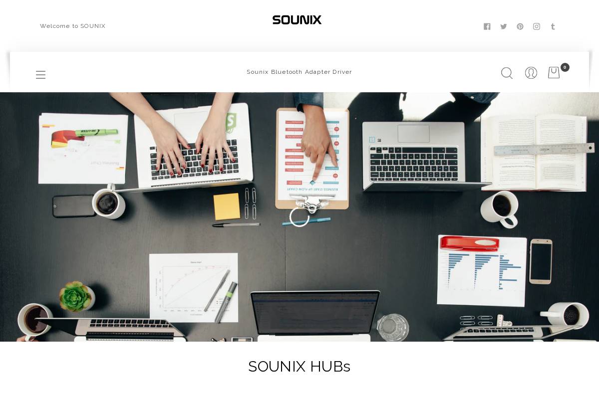sounix.com homepage screenshot
