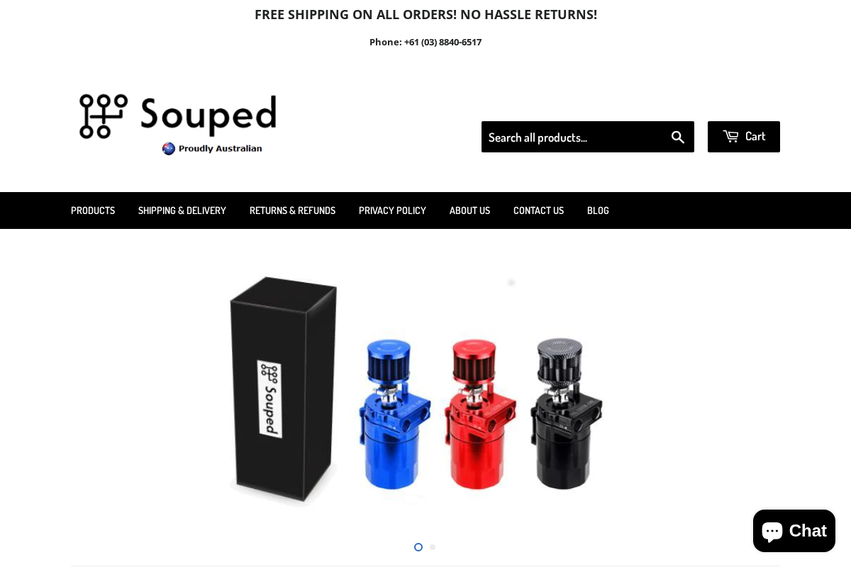 Souped - Car, Truck, Tractor, Construction & Motorcycle Performance homepage screenshot