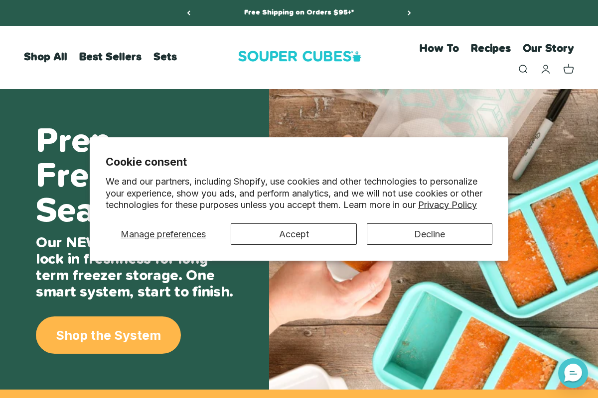 Souper Cubes® homepage screenshot