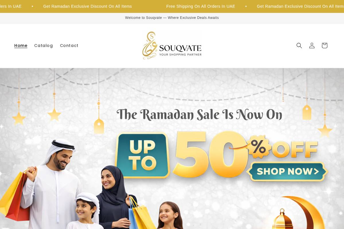 souqvate.com homepage screenshot