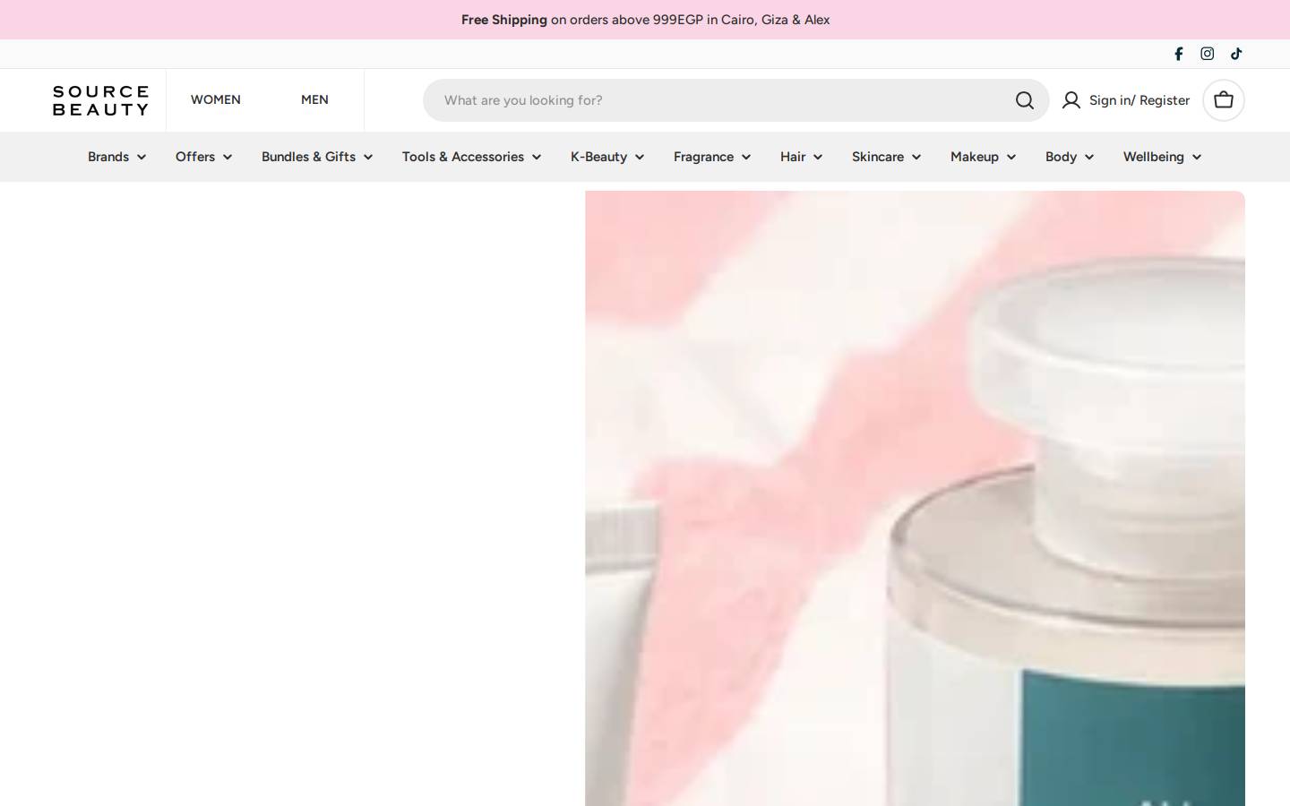 sourcebeauty.com homepage screenshot
