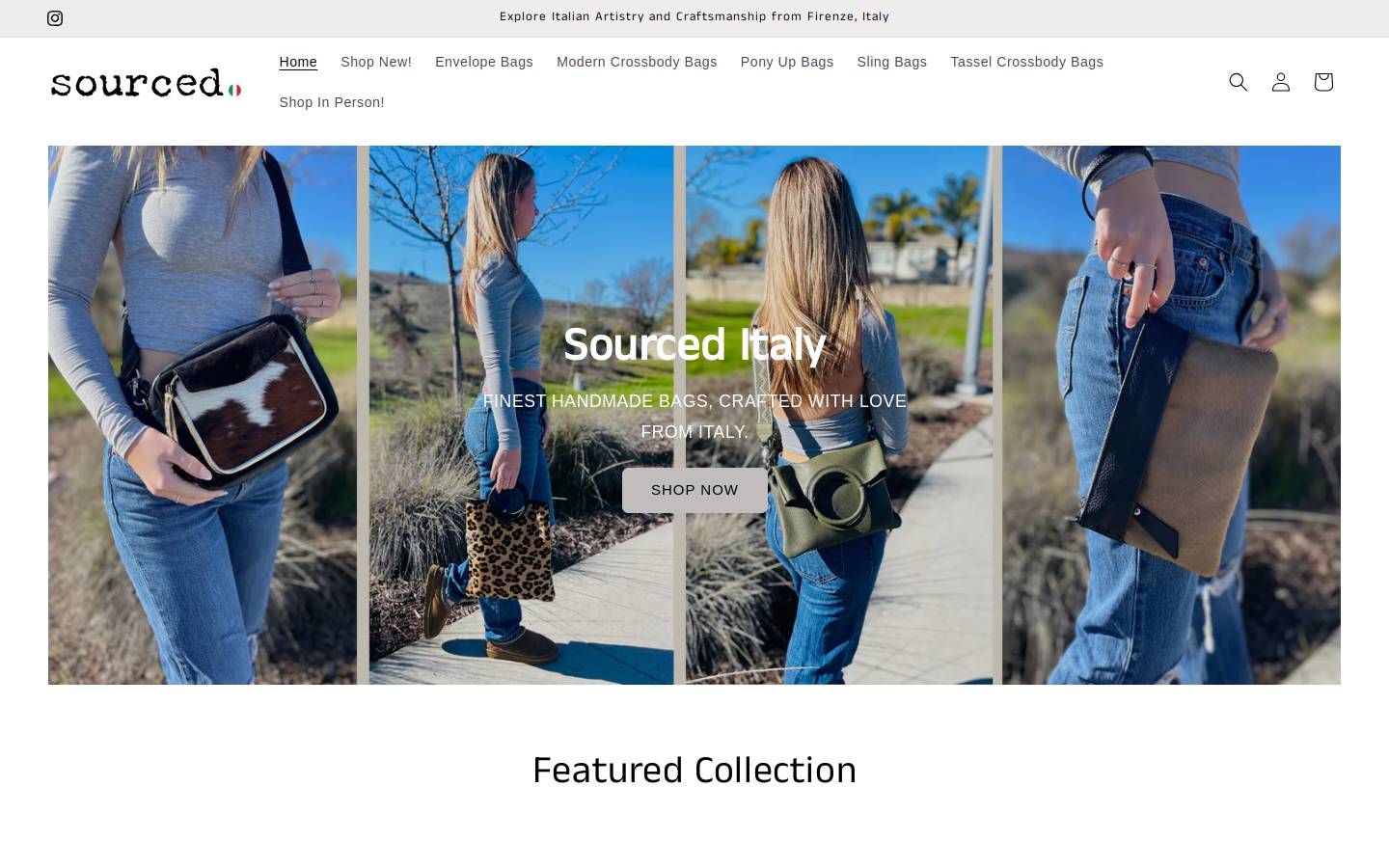 sourceditaly.com homepage screenshot
