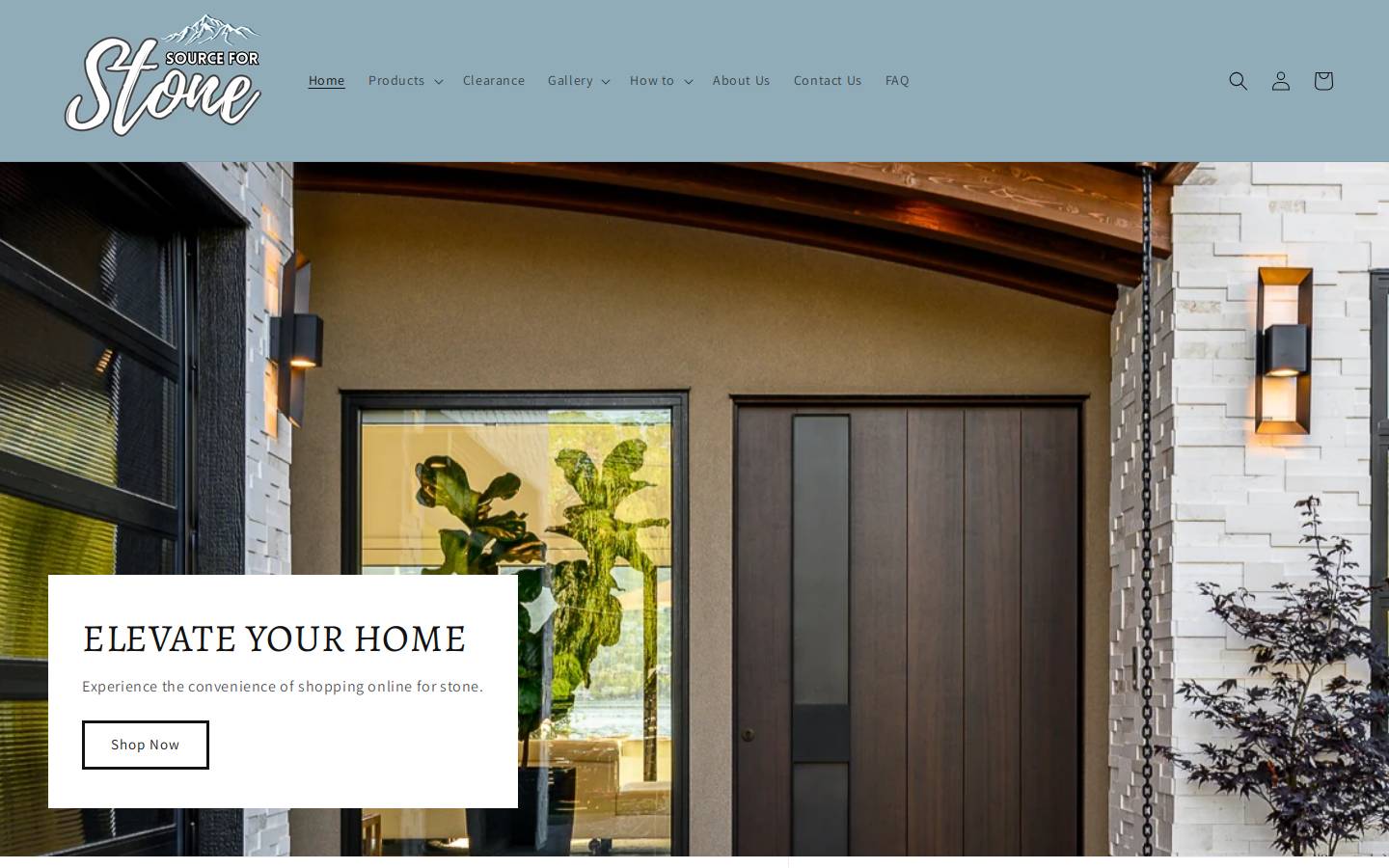 sourceforstone.com homepage screenshot