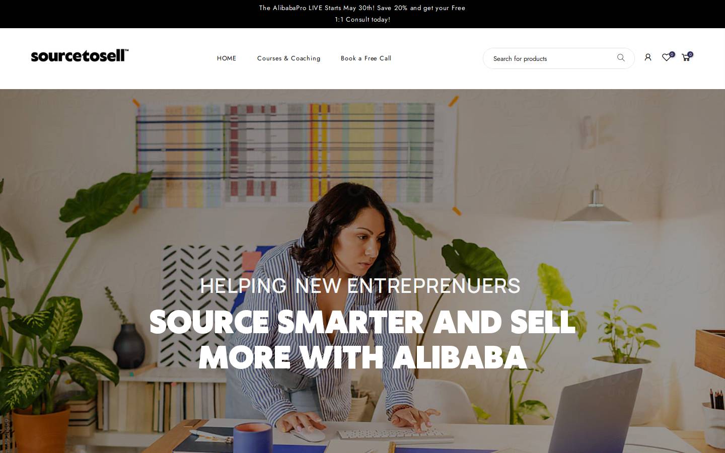 sourcetosell.com homepage screenshot