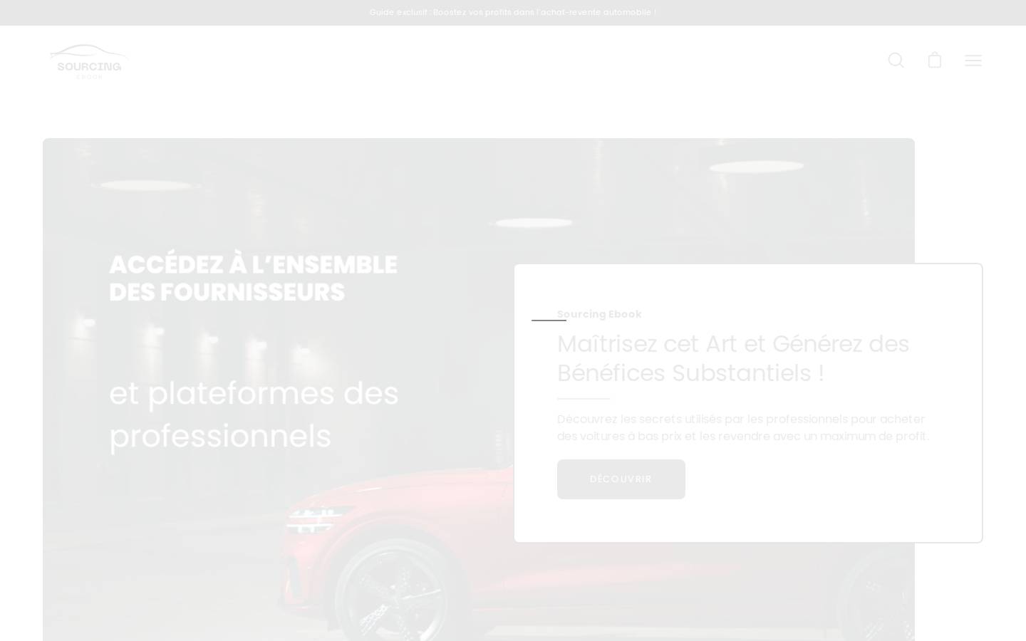 sourcing-ebook.com homepage screenshot