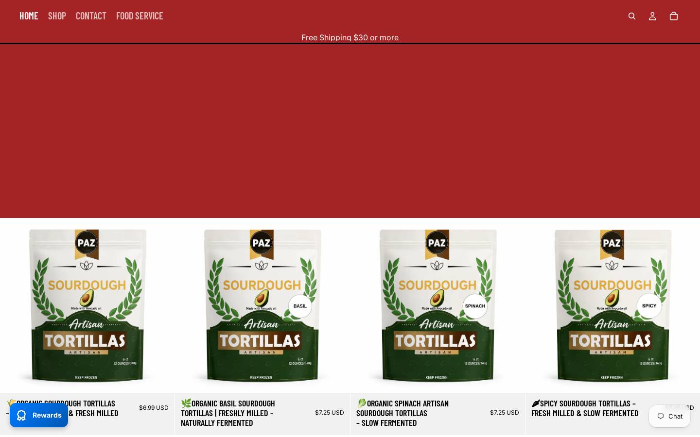 sourdoughtacos.com homepage screenshot