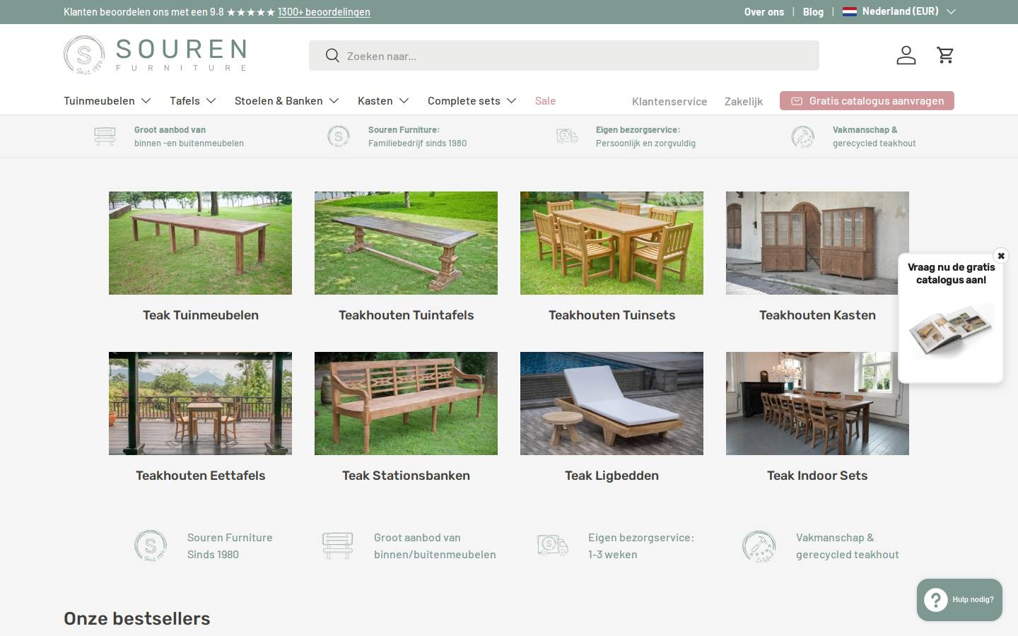 sourenmeubels.nl homepage screenshot