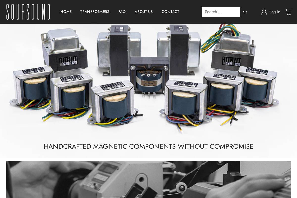 soursound.com homepage screenshot