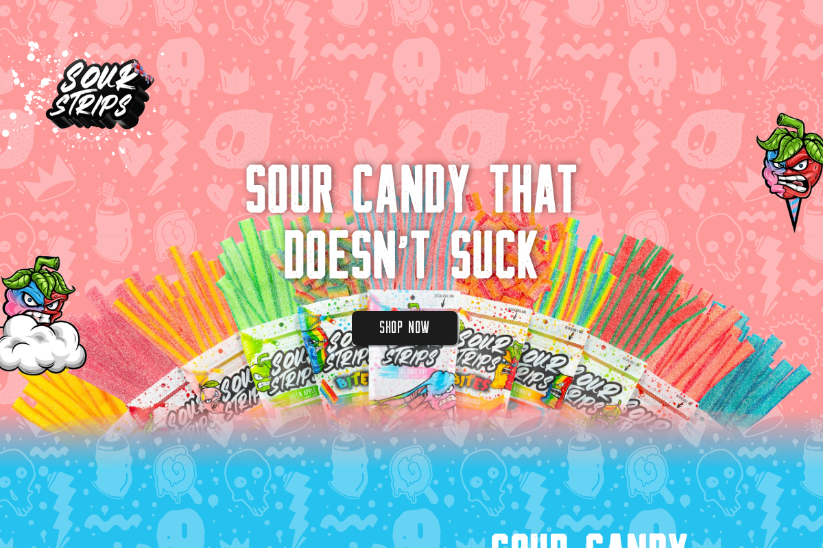 Sour Strips homepage screenshot