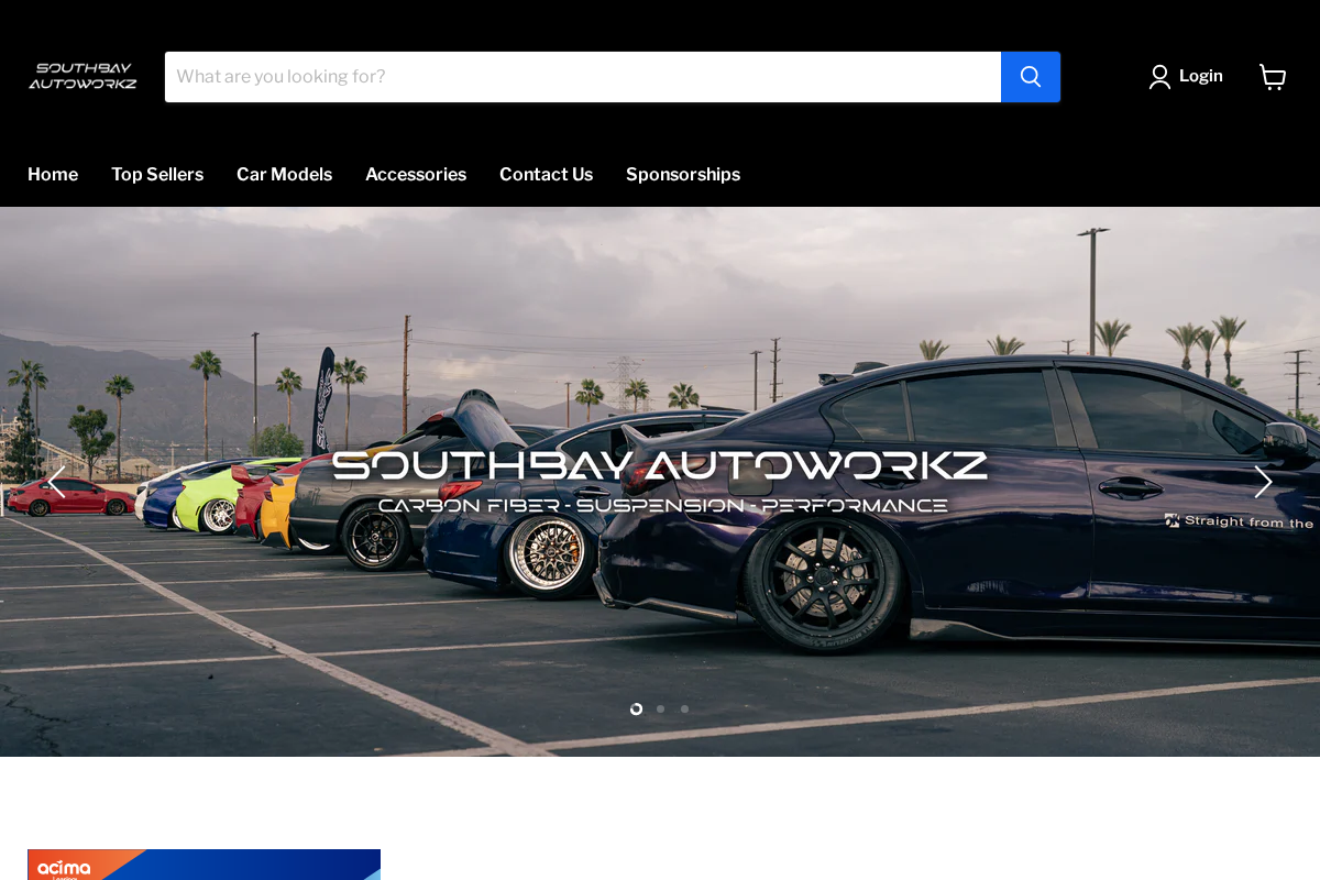 Southbay Autoworkz homepage screenshot