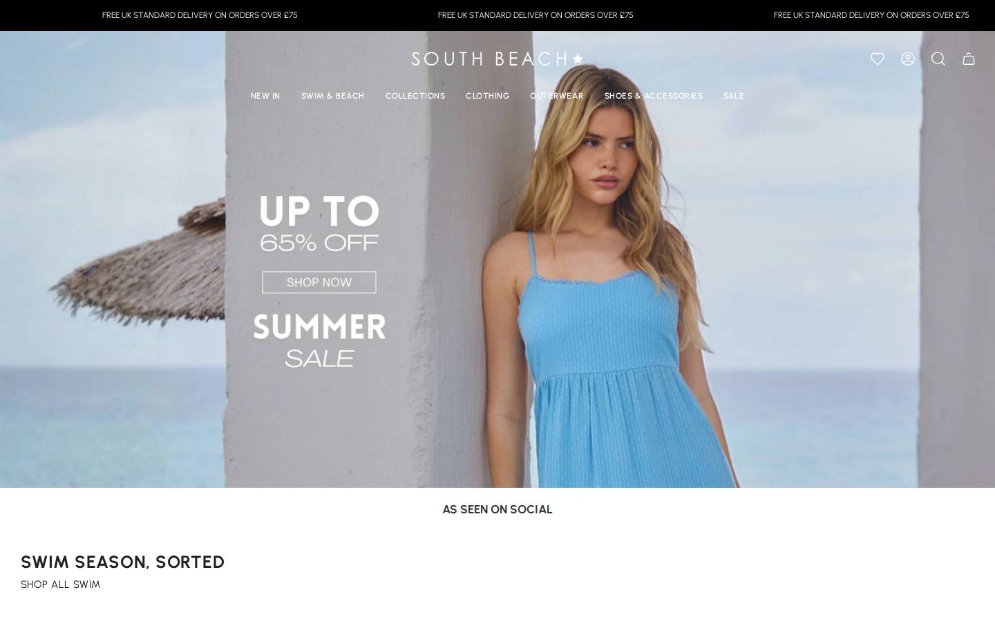 southbeachofficial.co.uk homepage screenshot