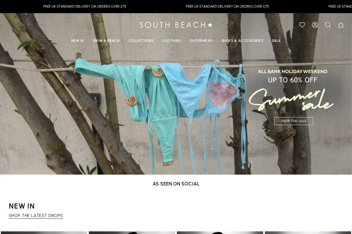 Southbeachofficial homepage screenshot