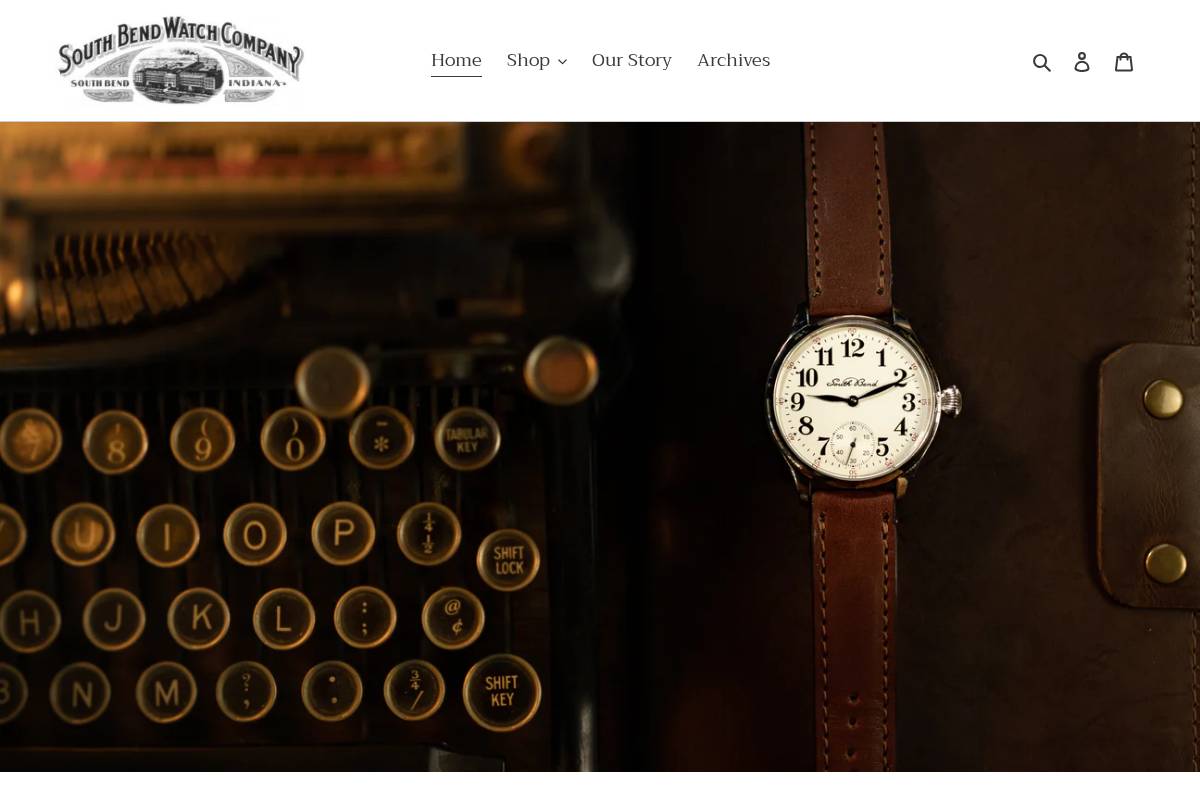 southbendwatches.com homepage screenshot