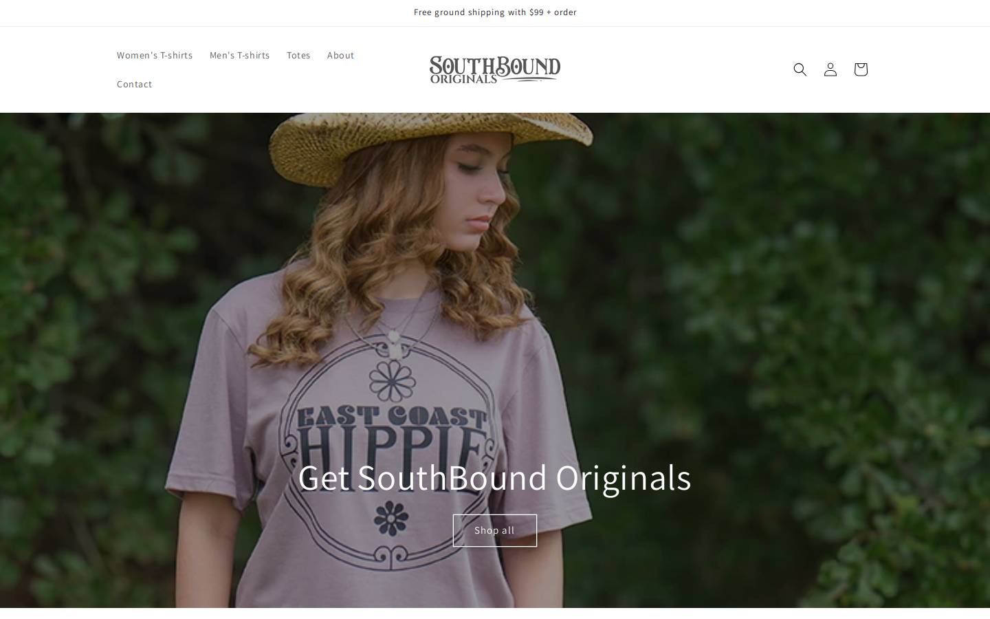 southboundoriginals.com homepage screenshot