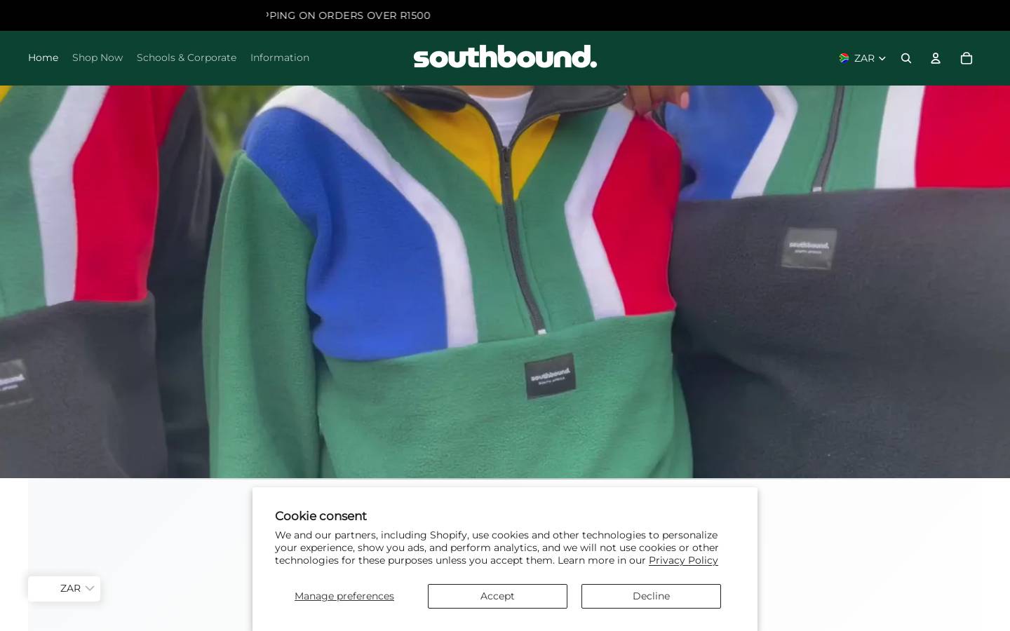 southboundstore.com homepage screenshot