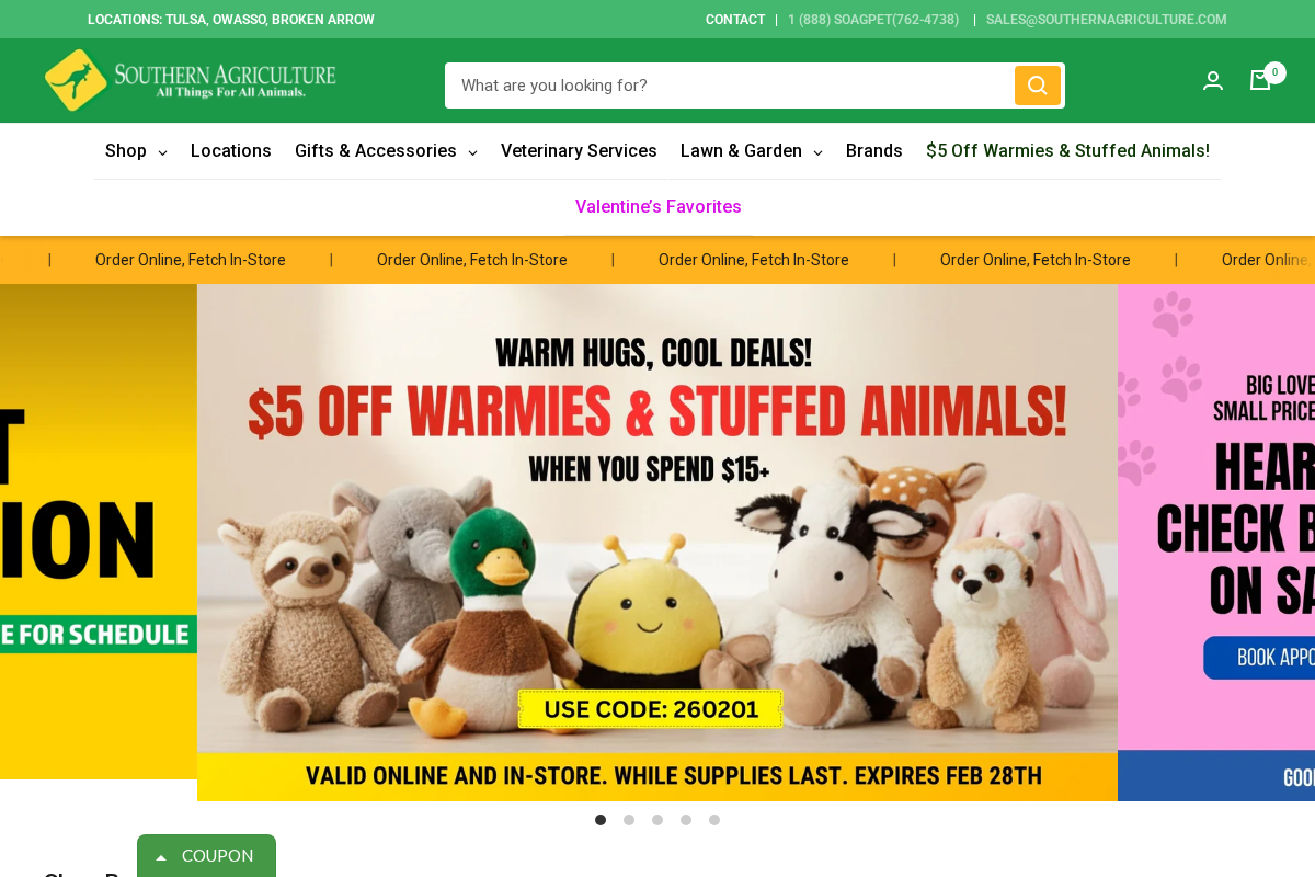 Southern Agriculture homepage screenshot