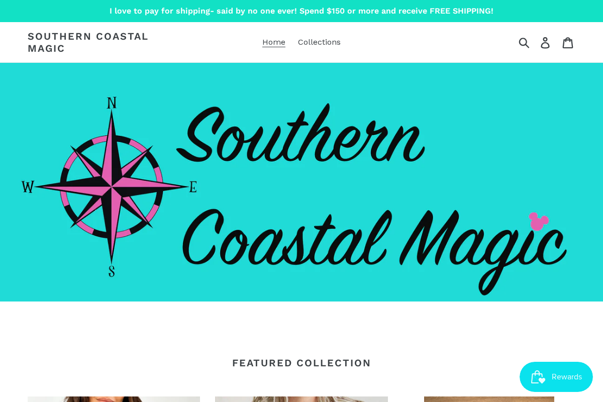 Southern Coastal Magic homepage screenshot