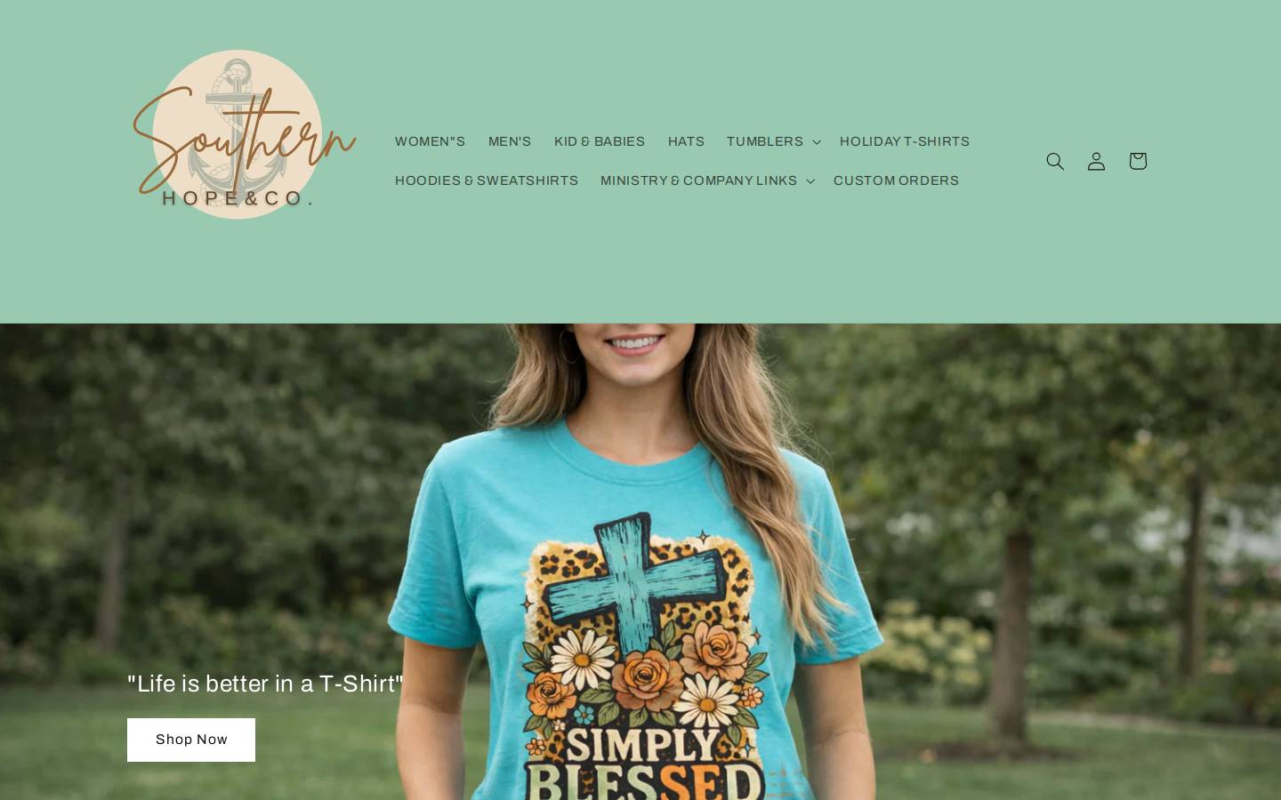 southernhopeandco.com homepage screenshot