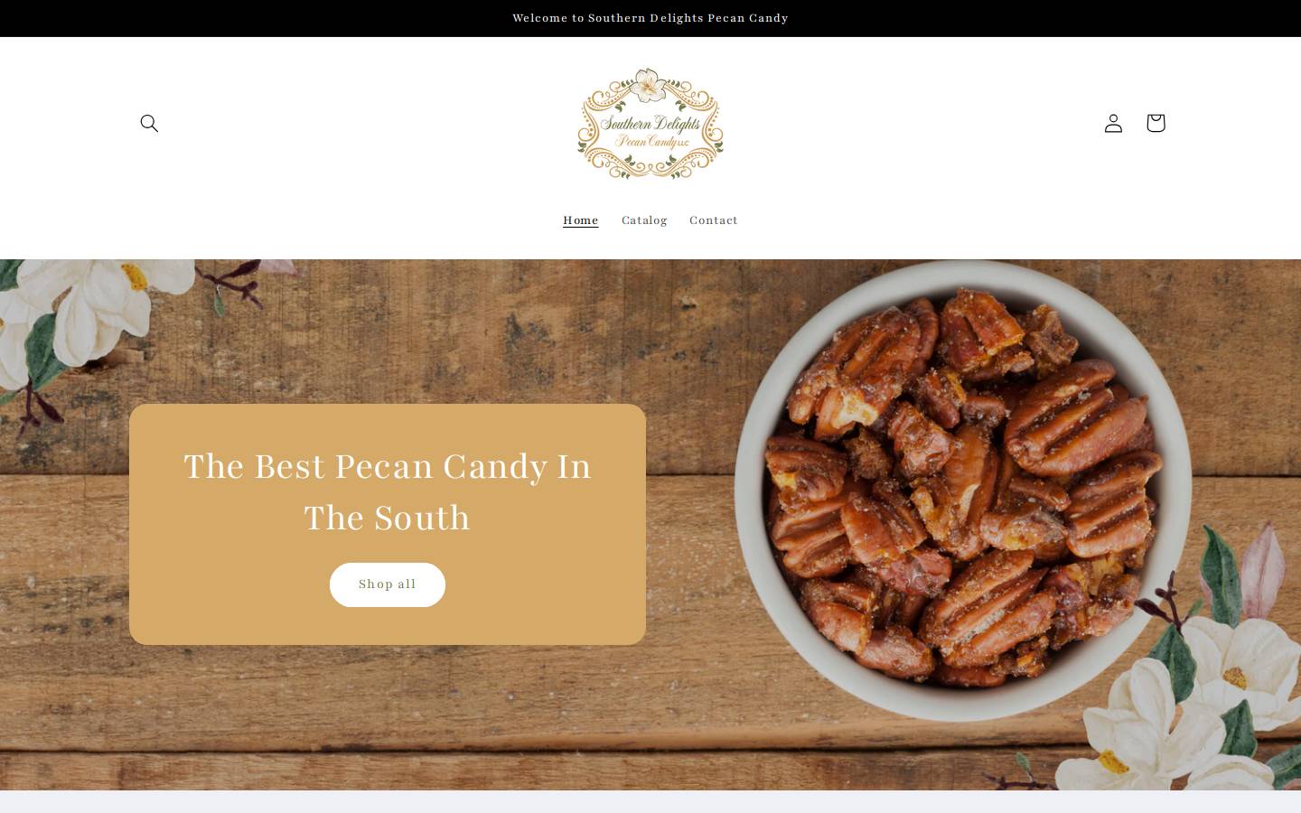 southernpecancandy.com homepage screenshot