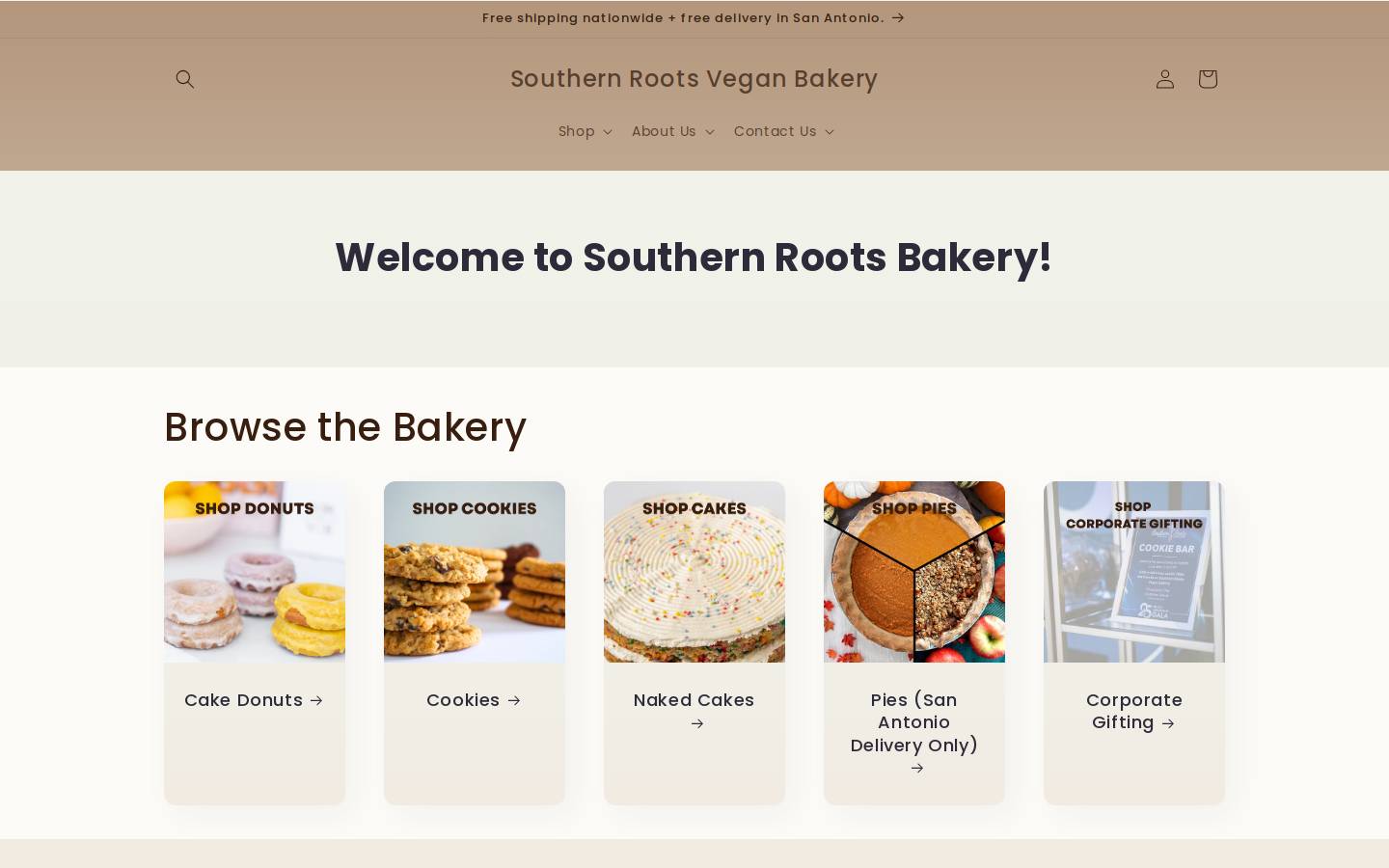 southernrootsvegan.com homepage screenshot