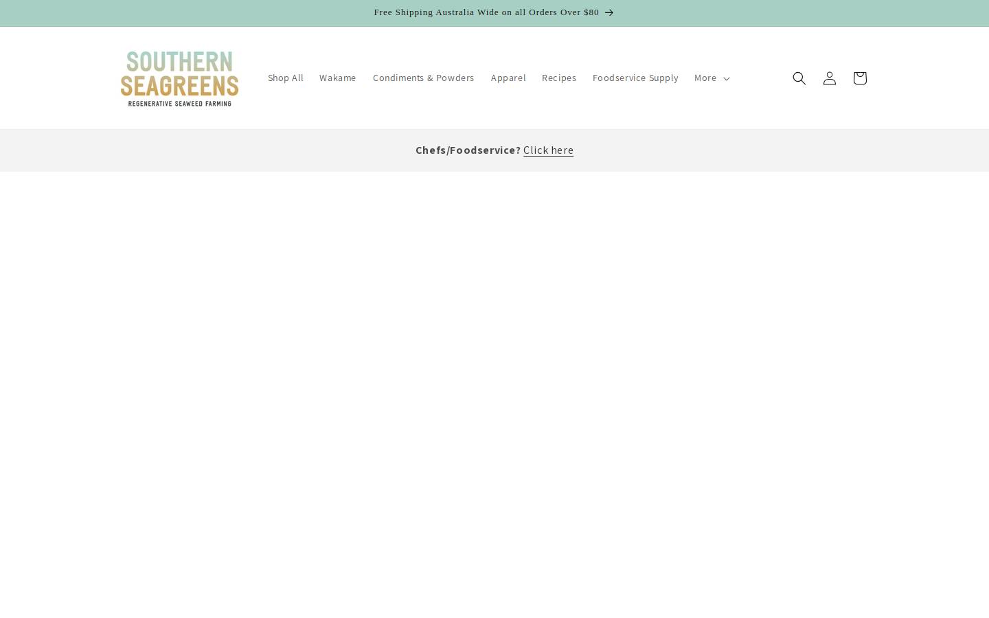 southernseagreens.com homepage screenshot