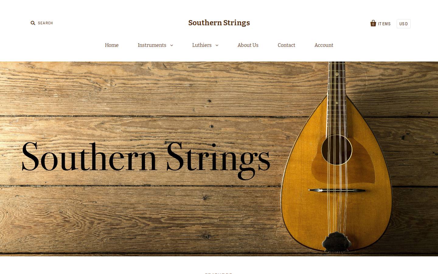 southernstring.com homepage screenshot