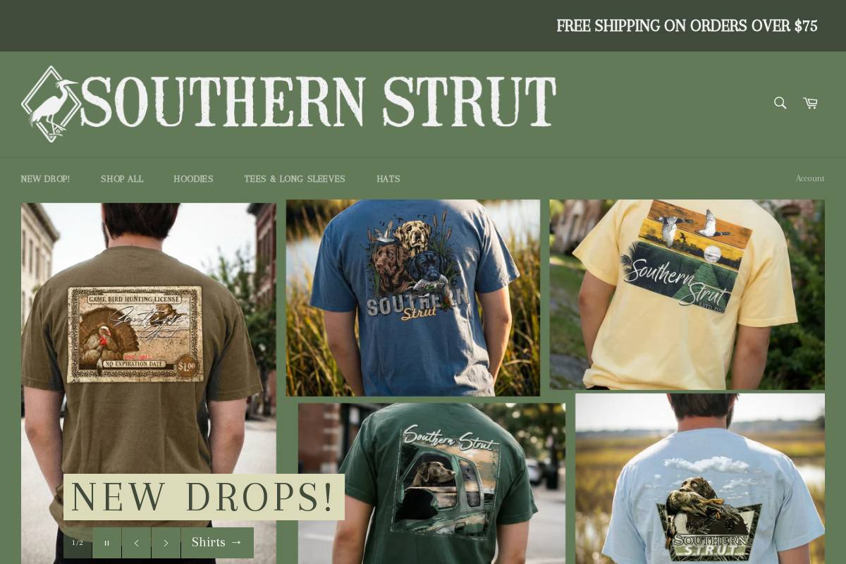 southernstrutbrand.com homepage screenshot