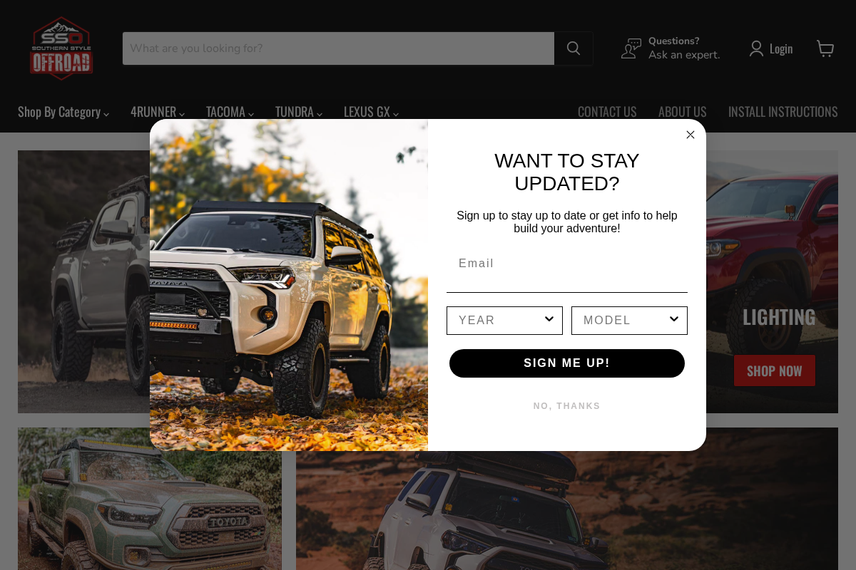 Southern Style Offroad homepage screenshot