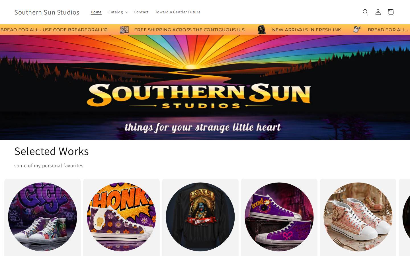 southernsunstudios.com homepage screenshot