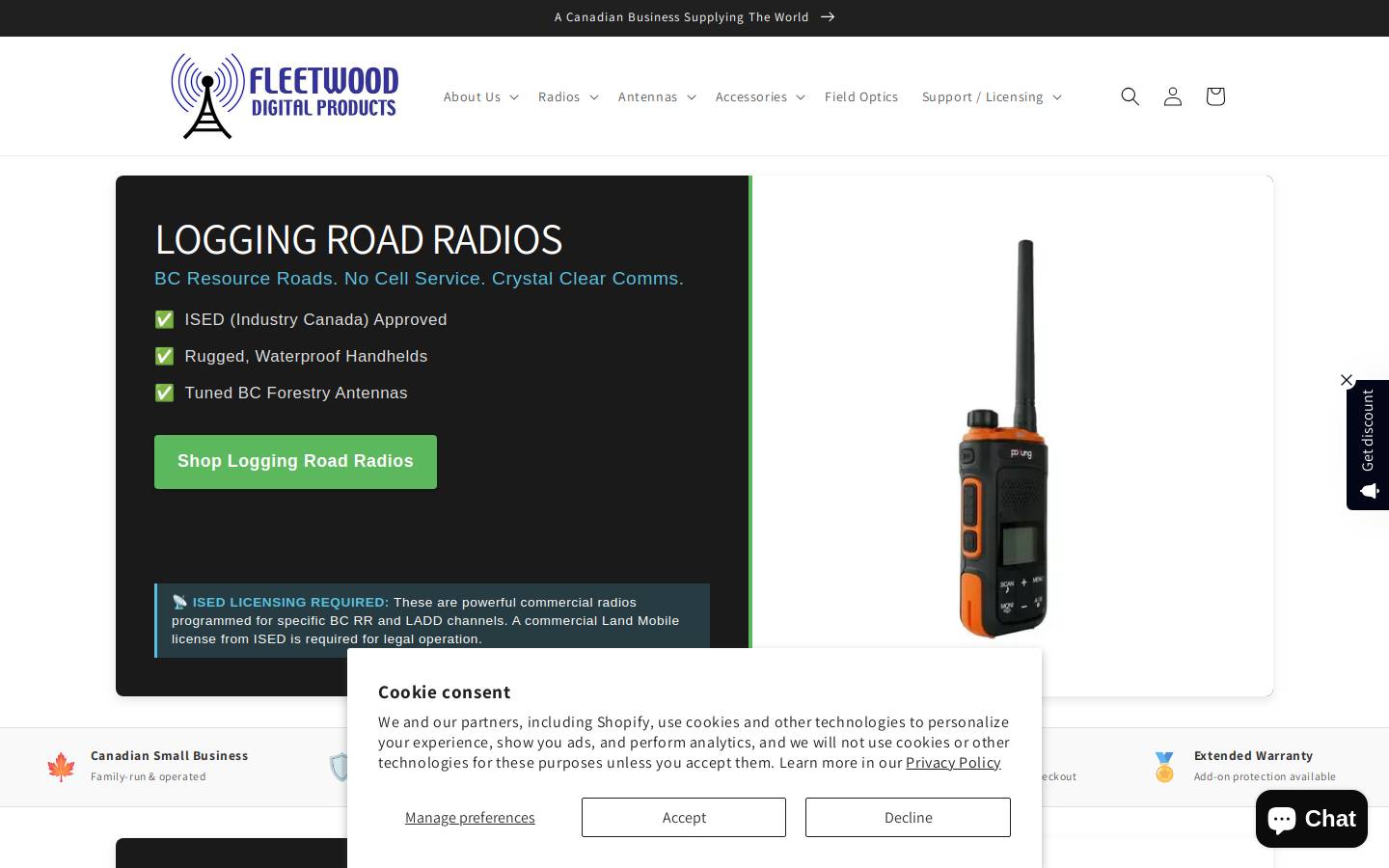 southfraserradio.ca homepage screenshot