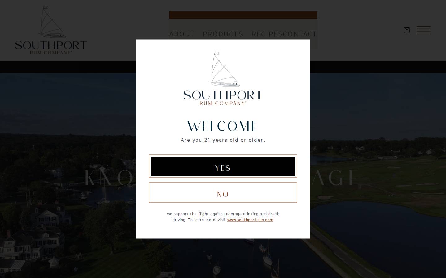 southportrum.com homepage screenshot