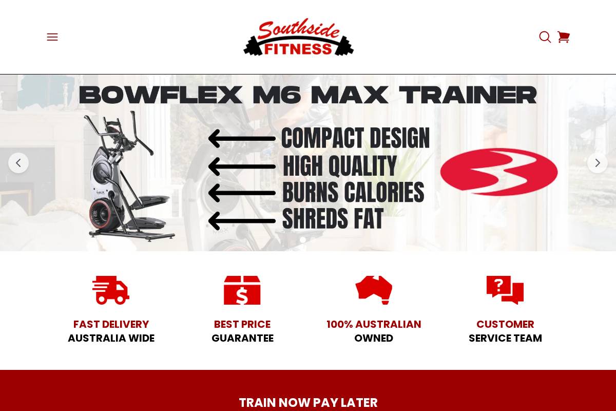 southsidefitness.com.au homepage screenshot