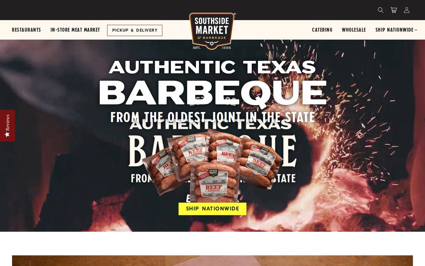 Southside Market homepage screenshot