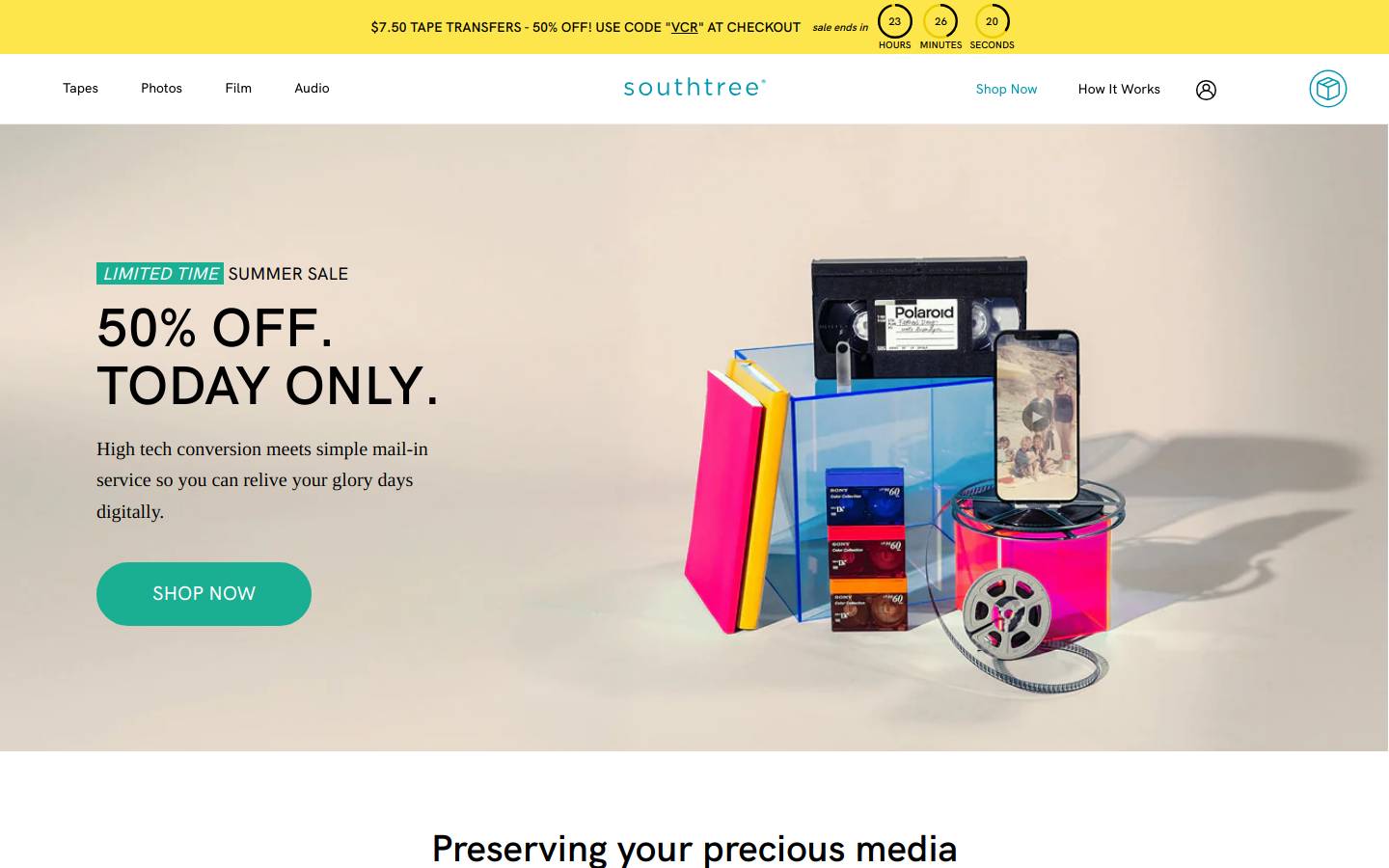 Southtree homepage screenshot