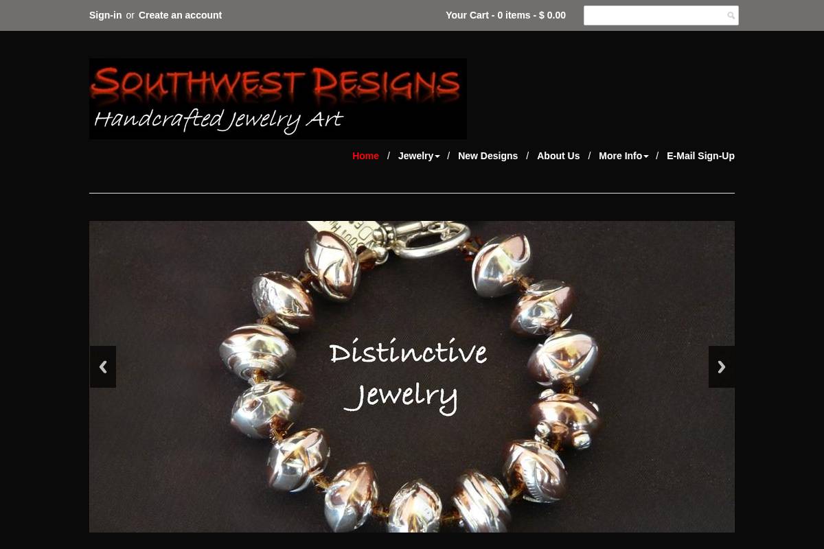southwest-designs.com homepage screenshot