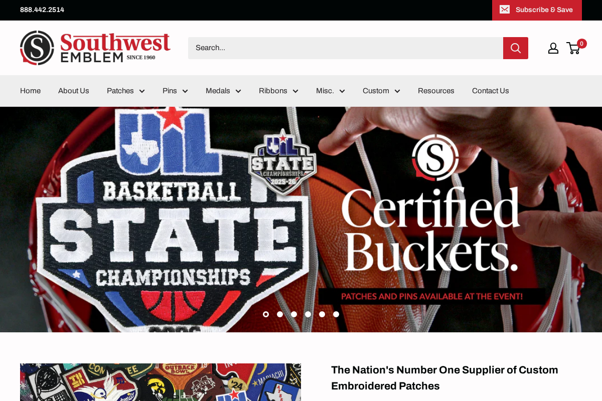 southwestemblem.com homepage screenshot