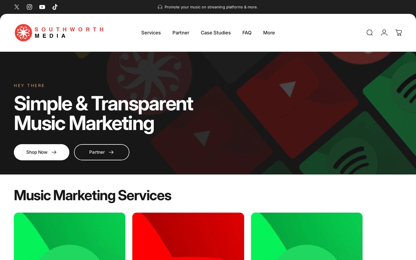 southworth.media homepage screenshot