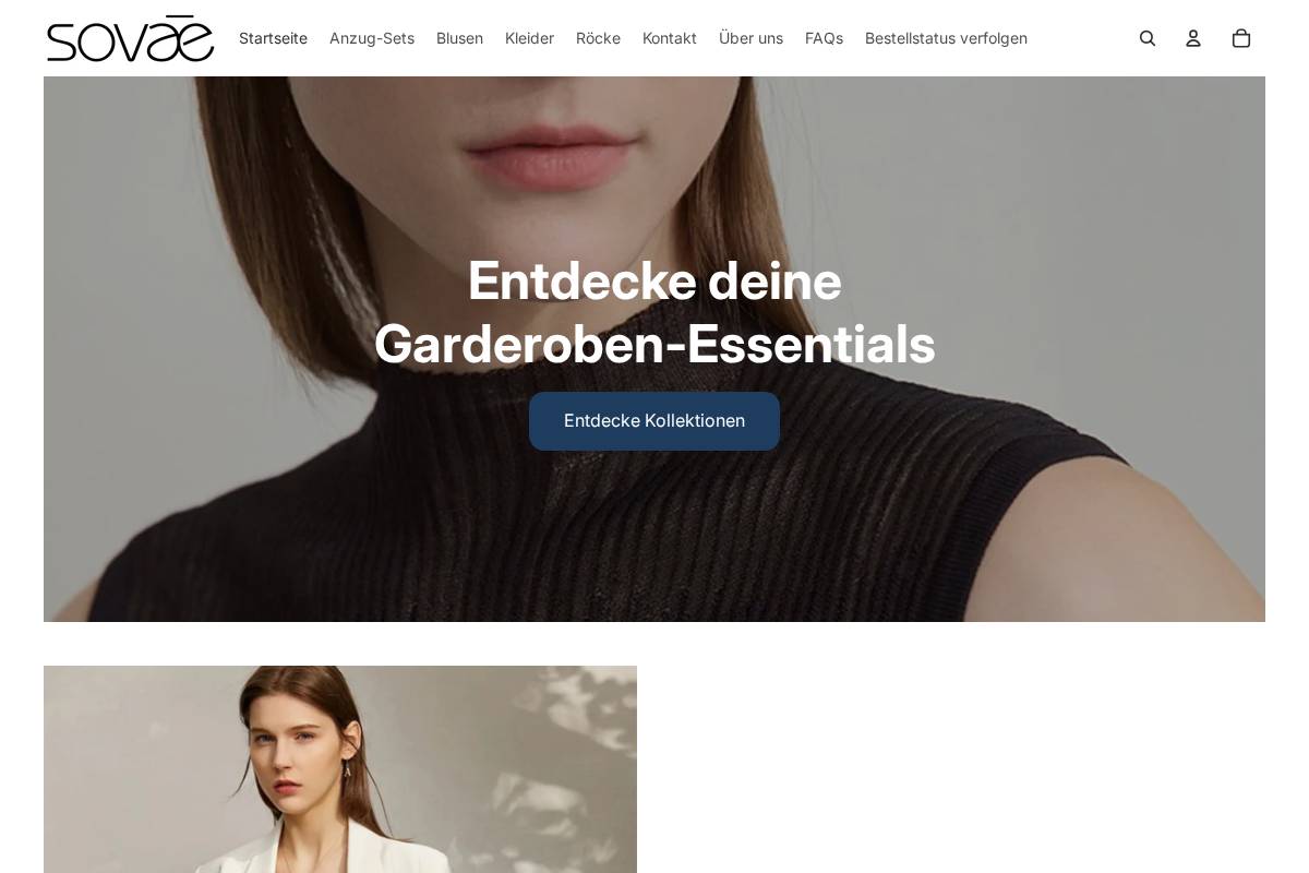 Sovae homepage screenshot