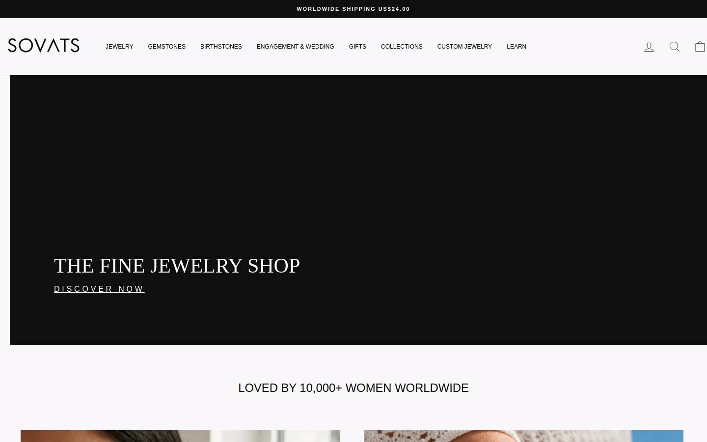Sovats homepage screenshot