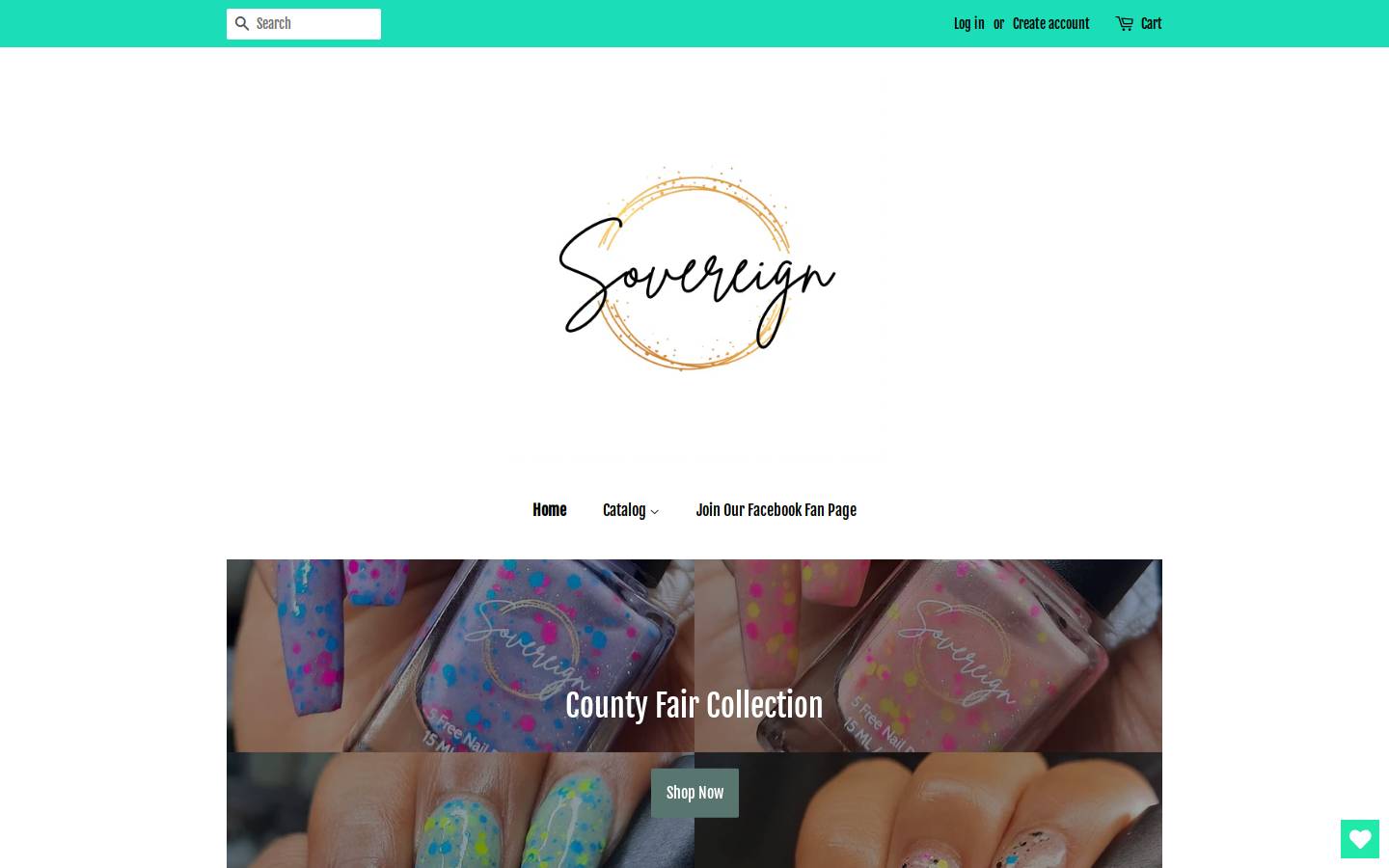 sovereignbeauty.co homepage screenshot