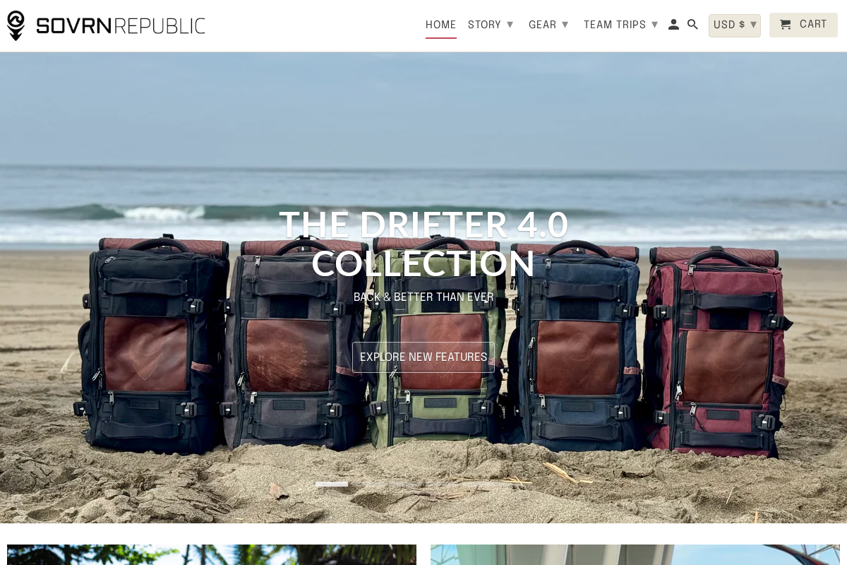 sovrnrepublic.com homepage screenshot