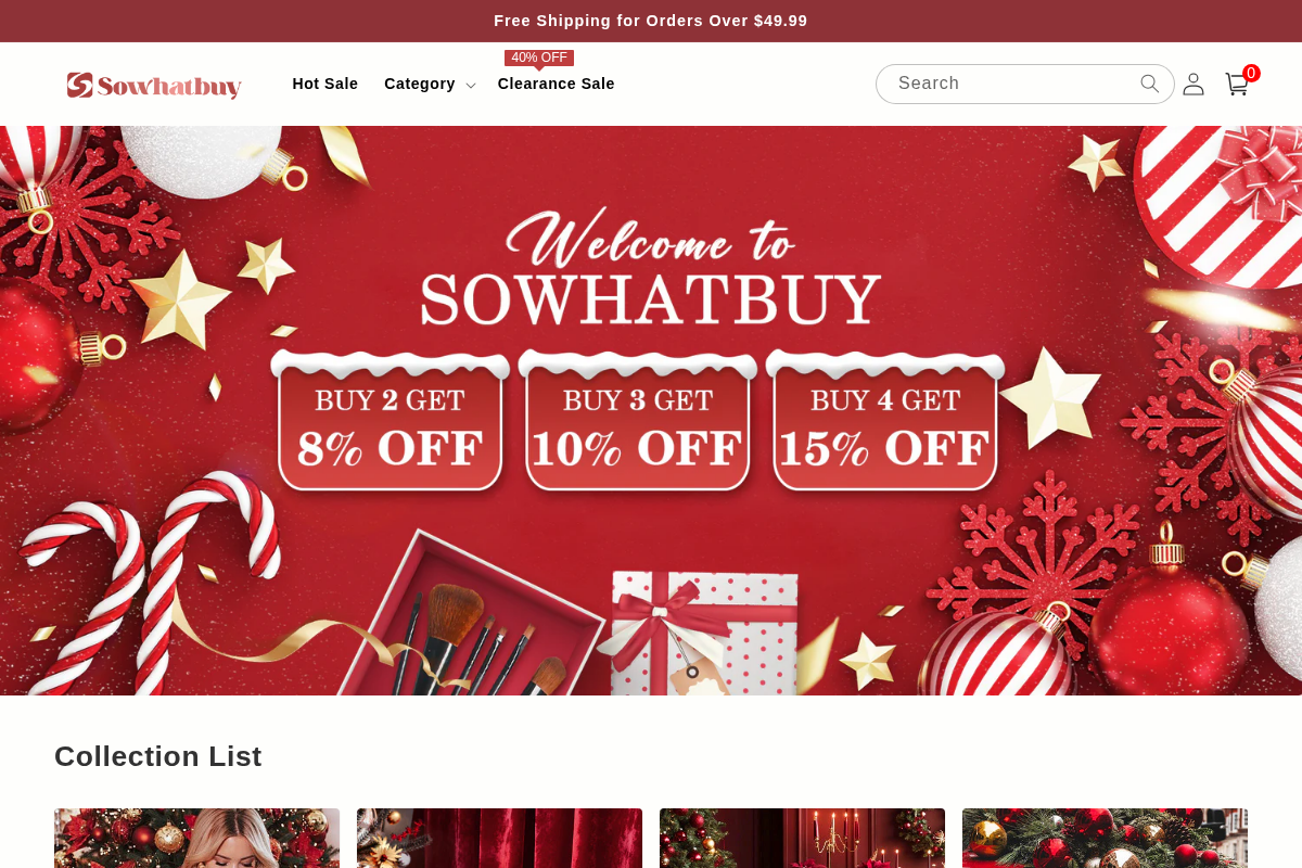 Sowhatbuy homepage screenshot