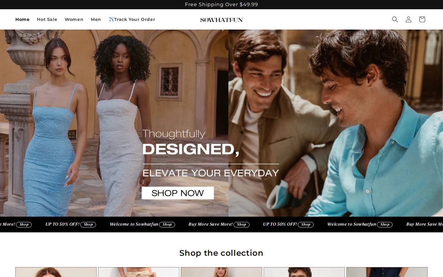Sowhatfun homepage screenshot