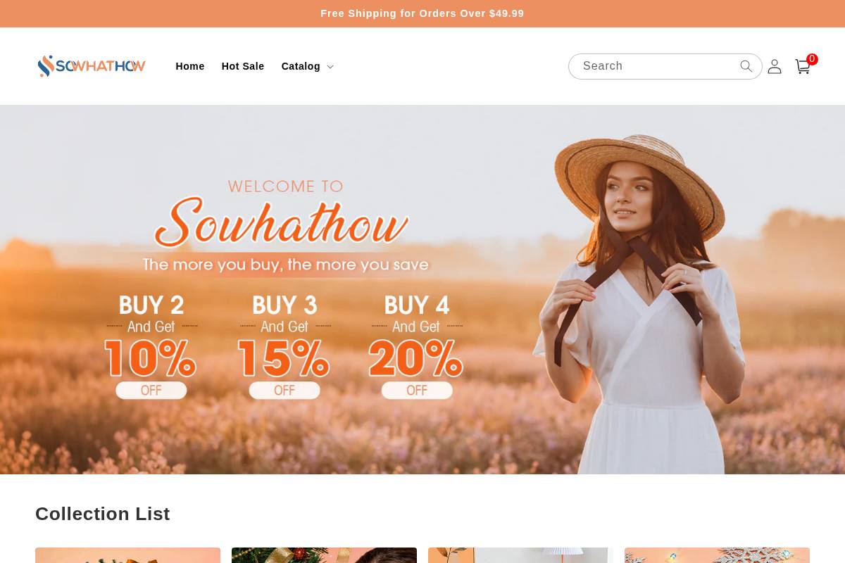 Sowhathow homepage screenshot