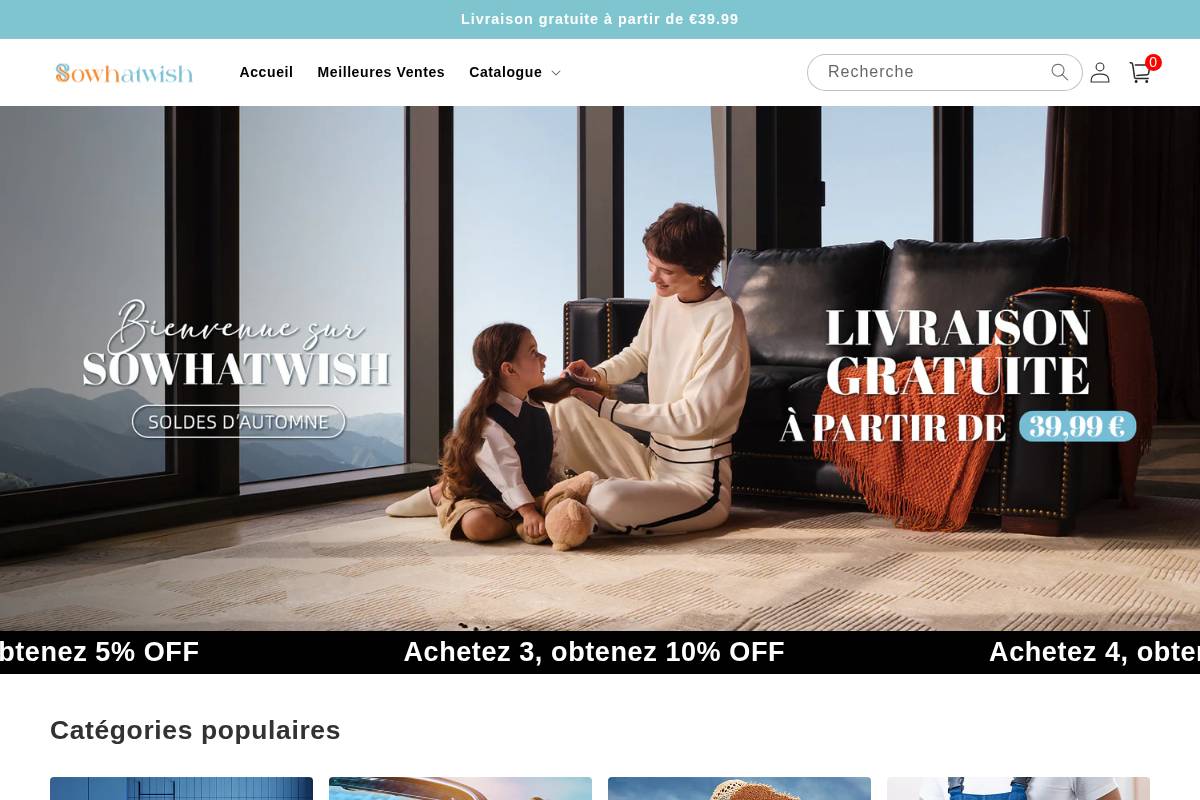 Sowhatwish homepage screenshot