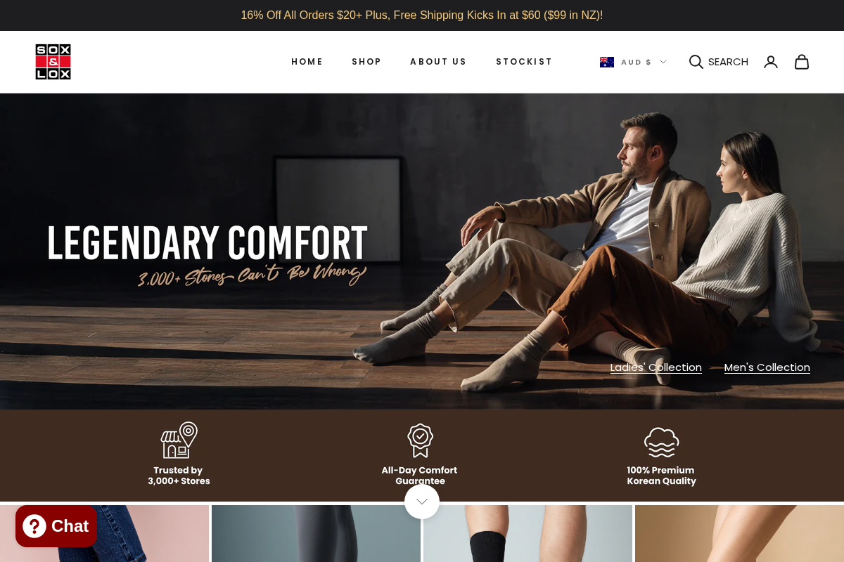 soxnlox.com homepage screenshot