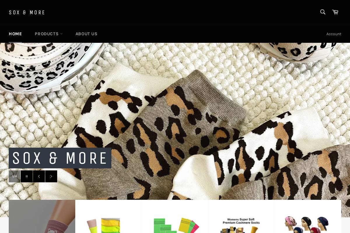 soxnmore.com.au homepage screenshot