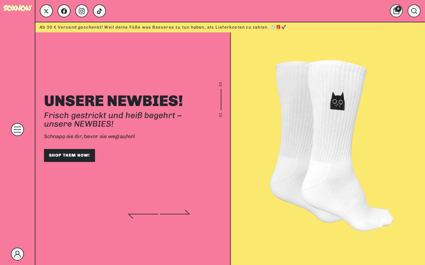 soxnow.com homepage screenshot