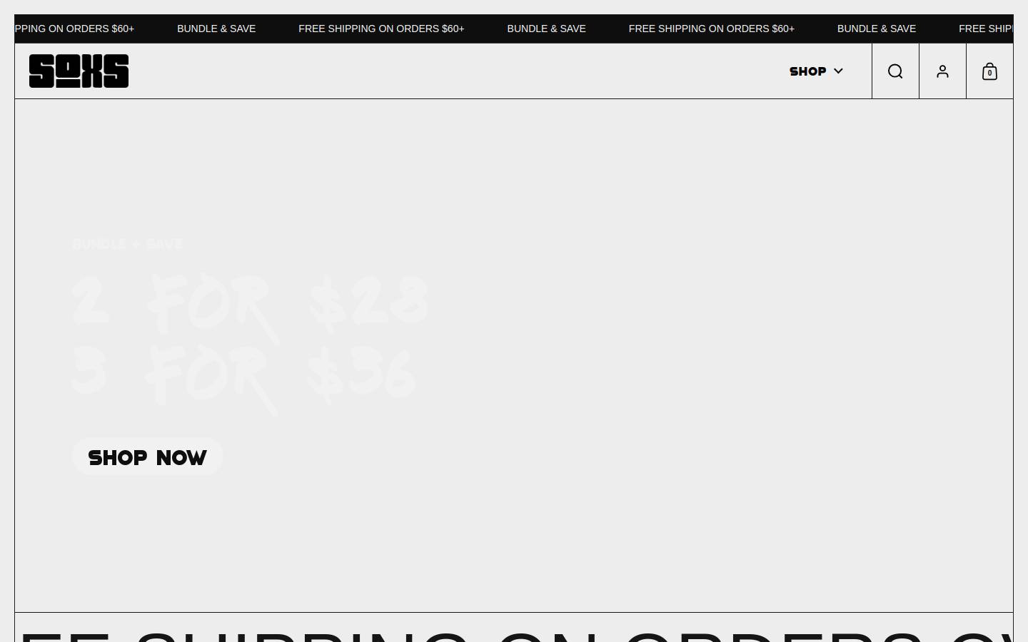 soxs.com.au homepage screenshot
